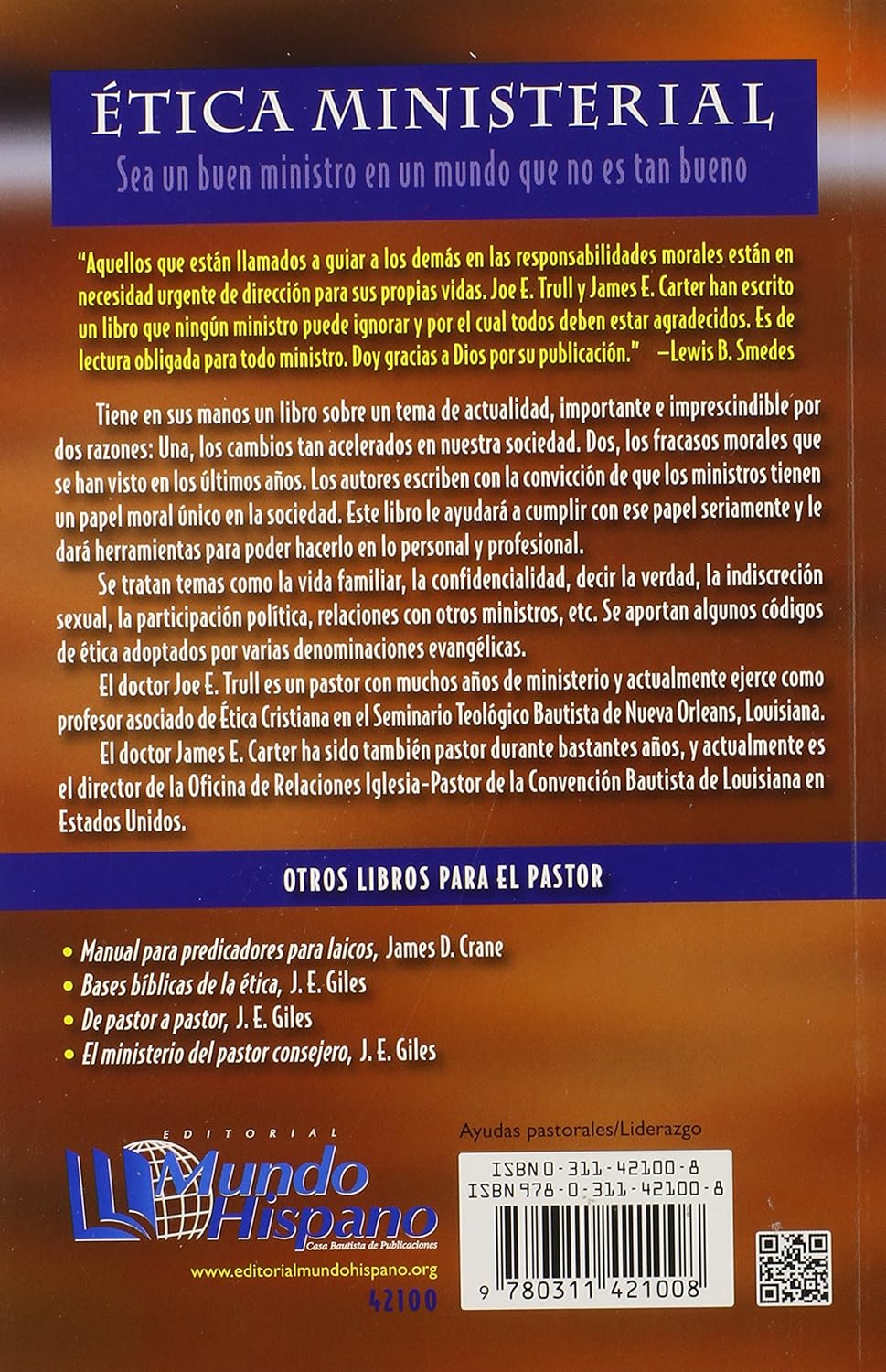 Etica Ministerial (Spanish Edition) Paperback Spanish Edition