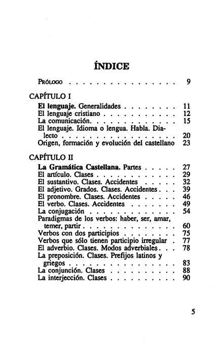 Gramática Castellana (Curso de Formacion Ministerial: Estudio Biblico) (Spanish Edition) Paperback