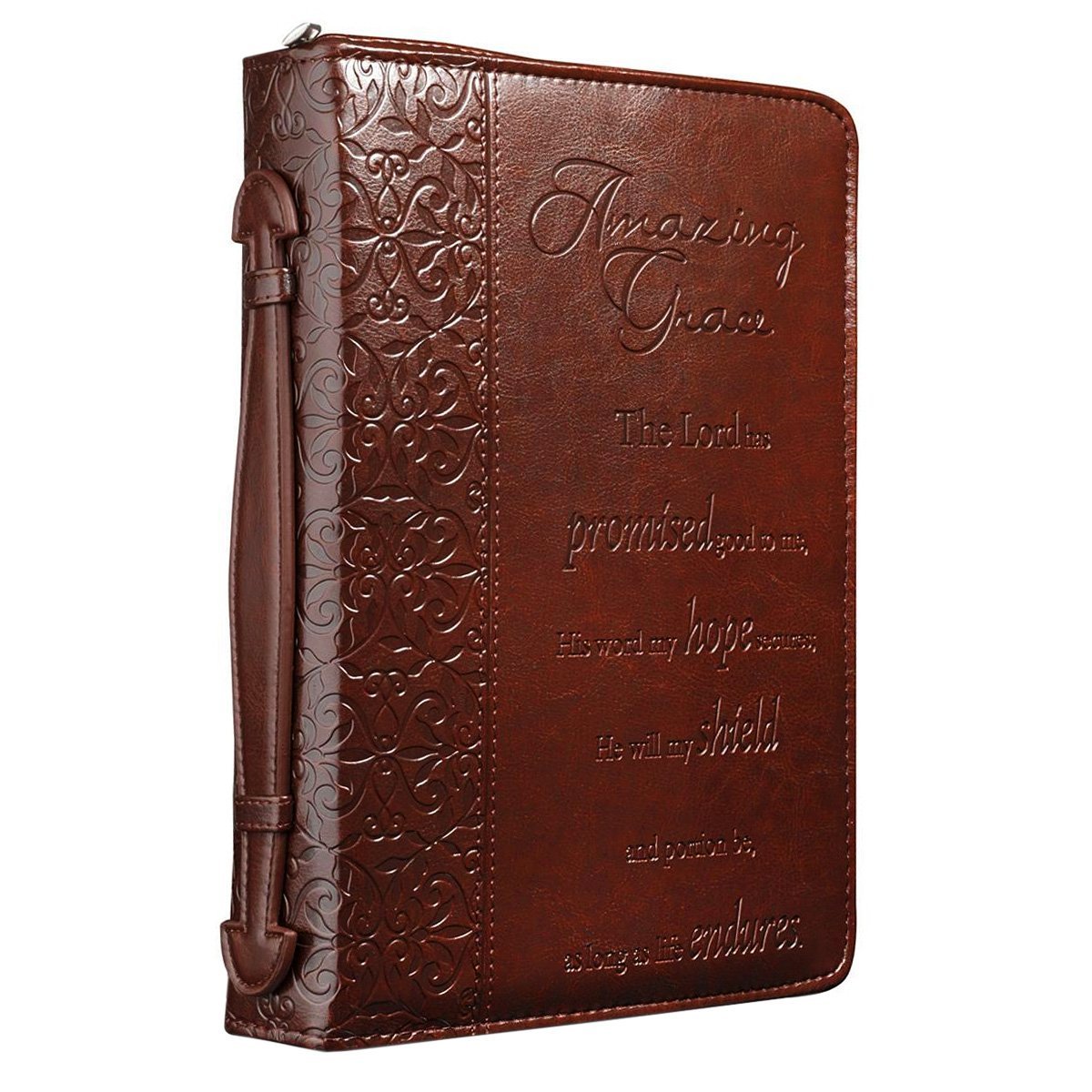 Amazing Grace" Embossed Bible / Book Cover (Large) Imitation Leather