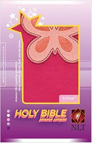 Holy Bible, Personal Compact NLT, TuTone ("Butterfly") Paperback