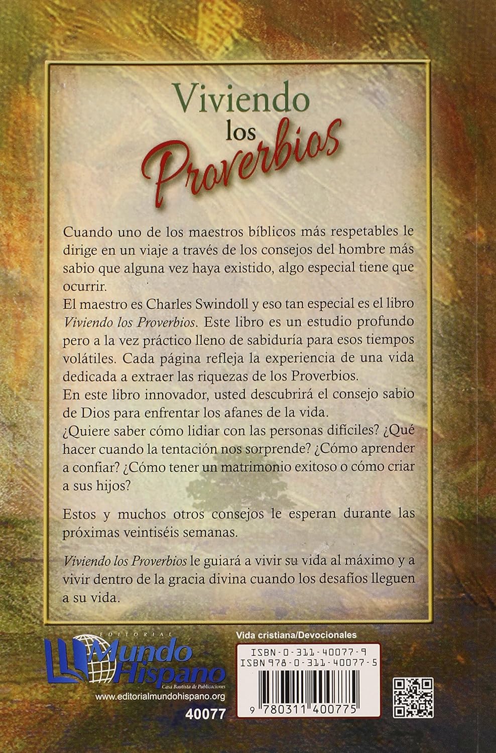 Viviendo los Proverbios (Spanish Edition) Paperback