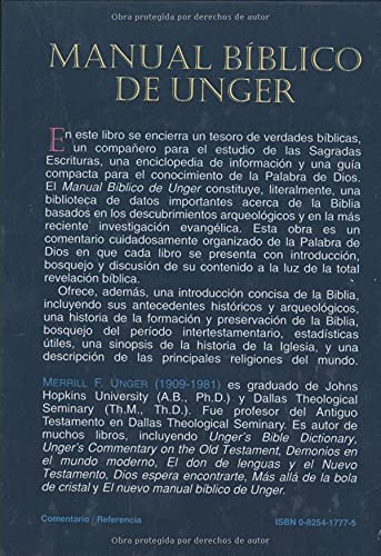 Manual bíblico de Unger (Spanish Edition) Hardcover